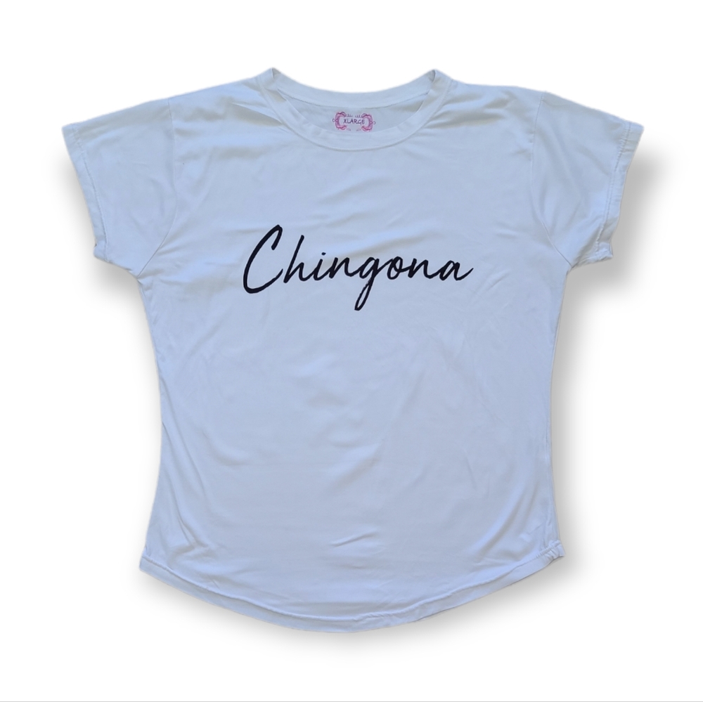 Chingona White Tee